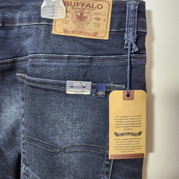 Buffalo David Bitton Mens Slim Boot King Jeans - Picture 8 of 13